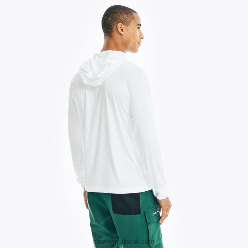Nautica Competition Sustainably Crafted Pullover Hoodie L6J4L386 Bright White Men