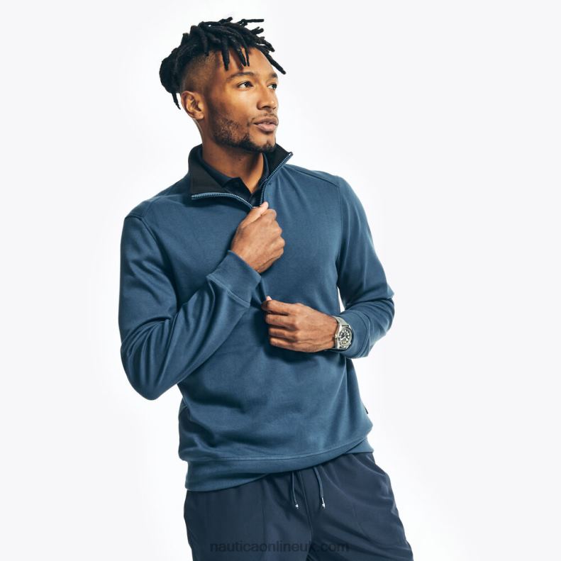 Nautica Navtech Half-Zip Sweatshirt L6J4L81 Lapis Blue Men