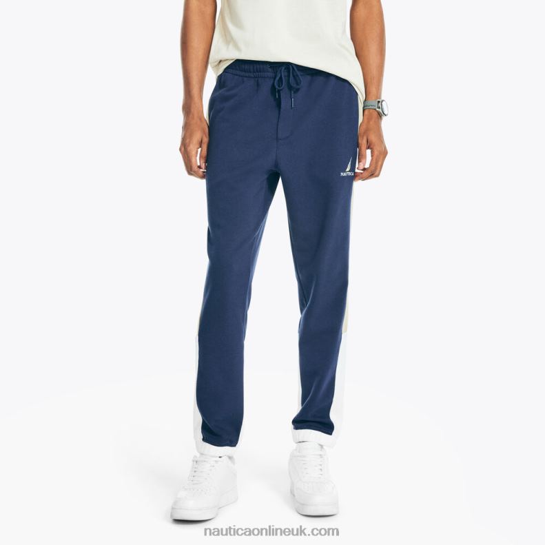 Nautica Side-Stripe Colorblock Jogger L6J4L255 Stellar Blue Heather Men