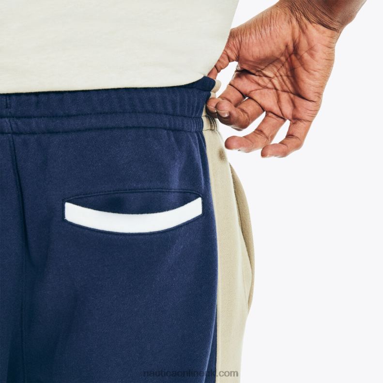 Nautica Side-Stripe Colorblock Jogger L6J4L255 Stellar Blue Heather Men