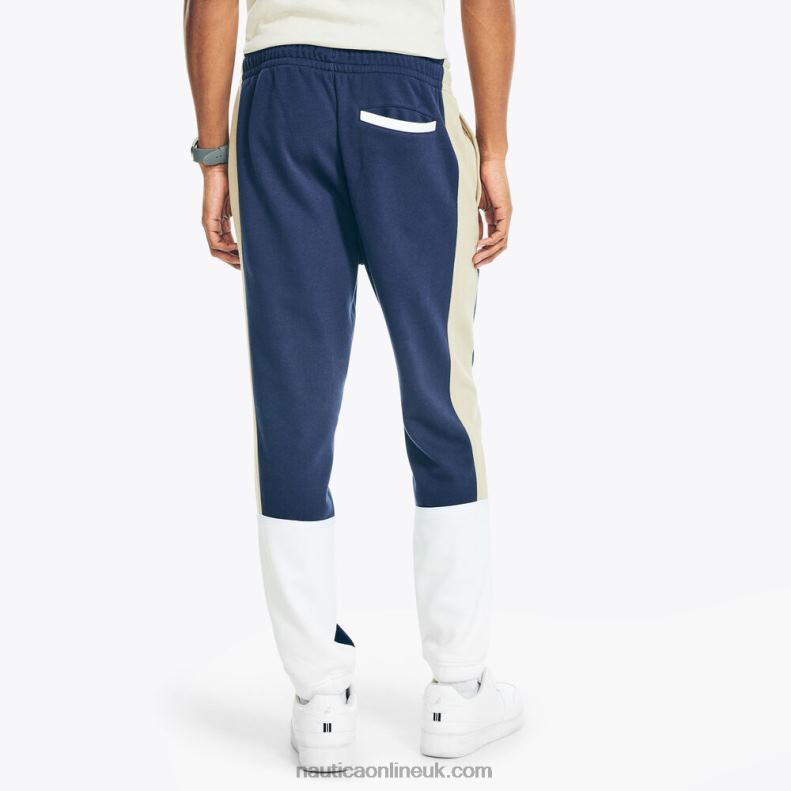 Nautica Side-Stripe Colorblock Jogger L6J4L255 Stellar Blue Heather Men