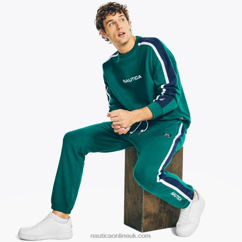 Nautica Sustainably Crafted Colorblock Jogger L6J4L139 Cosmic Fern Men