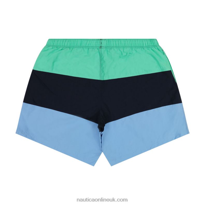 Nautica Big & Tall Tri-Block Quick-Dry Swim L6J4L299 Mint Spring Men