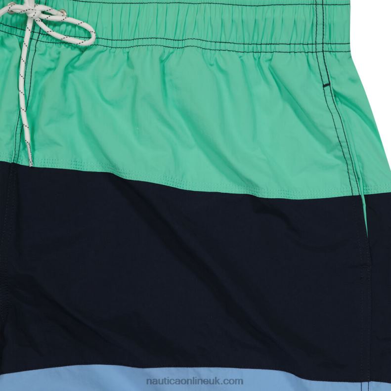 Nautica Big & Tall Tri-Block Quick-Dry Swim L6J4L299 Mint Spring Men