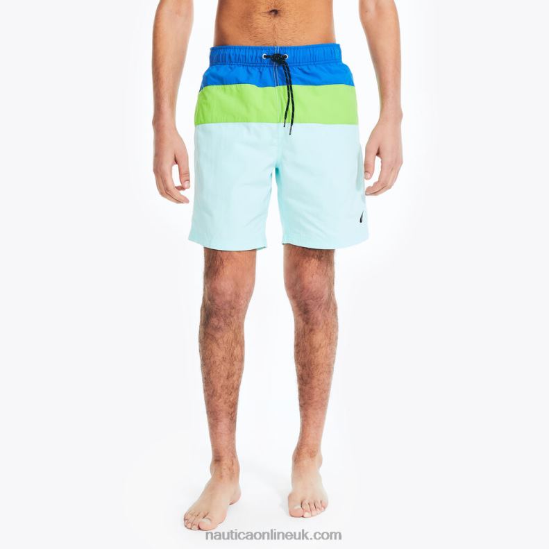 Nautica Big & Tall Tri-Block Quick-Dry Swim L6J4L397 True Navy Men