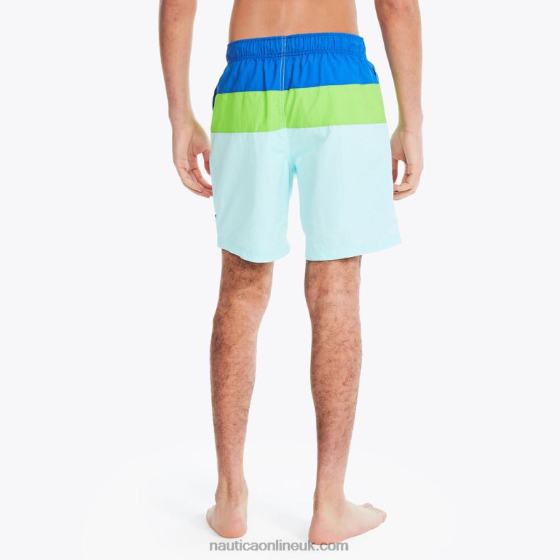 Nautica Big & Tall Tri-Block Quick-Dry Swim L6J4L397 True Navy Men