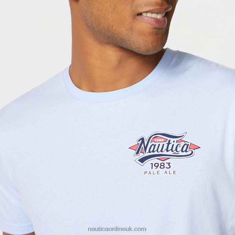 Nautica Big & Tall Mermaid Graphic Tee L6J4L723 Azure Blue Men