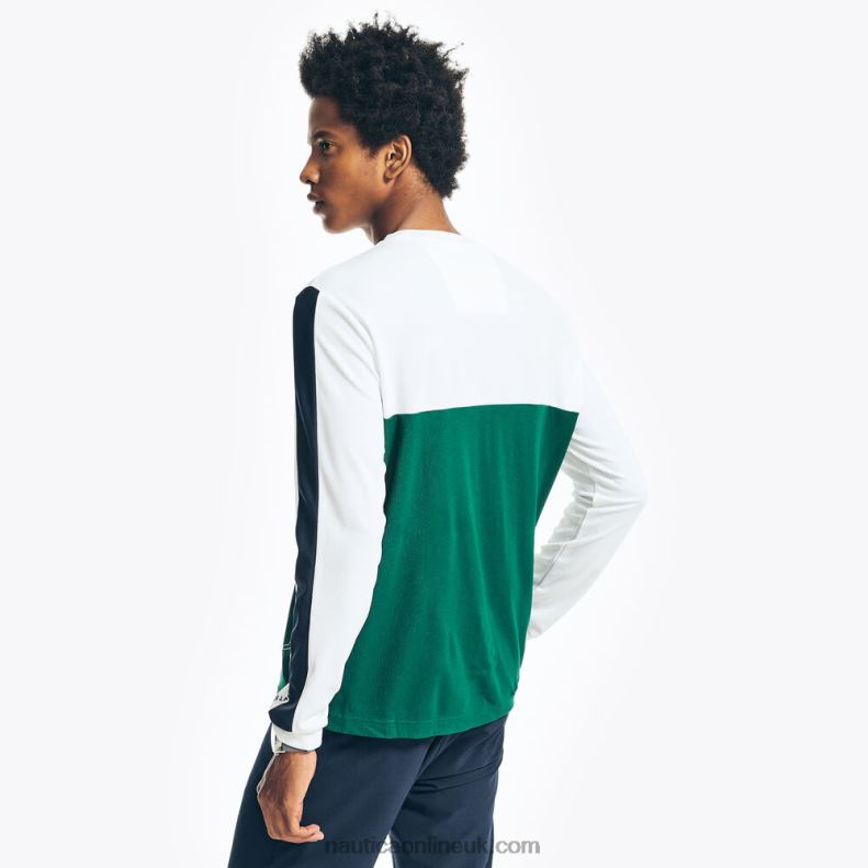 Nautica Big & Tall Navtech Colorblock Long-Sleeve T-Shirt L6J4L438 Navy Men