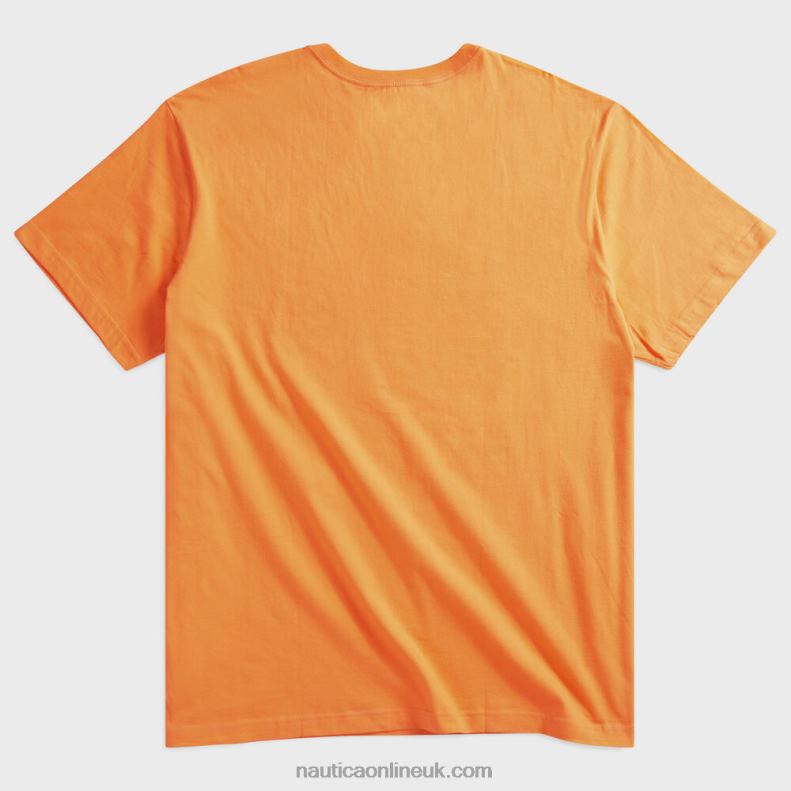 Nautica Big & Tall Sailing Graphic T-Shirt L6J4L721 Orange Men