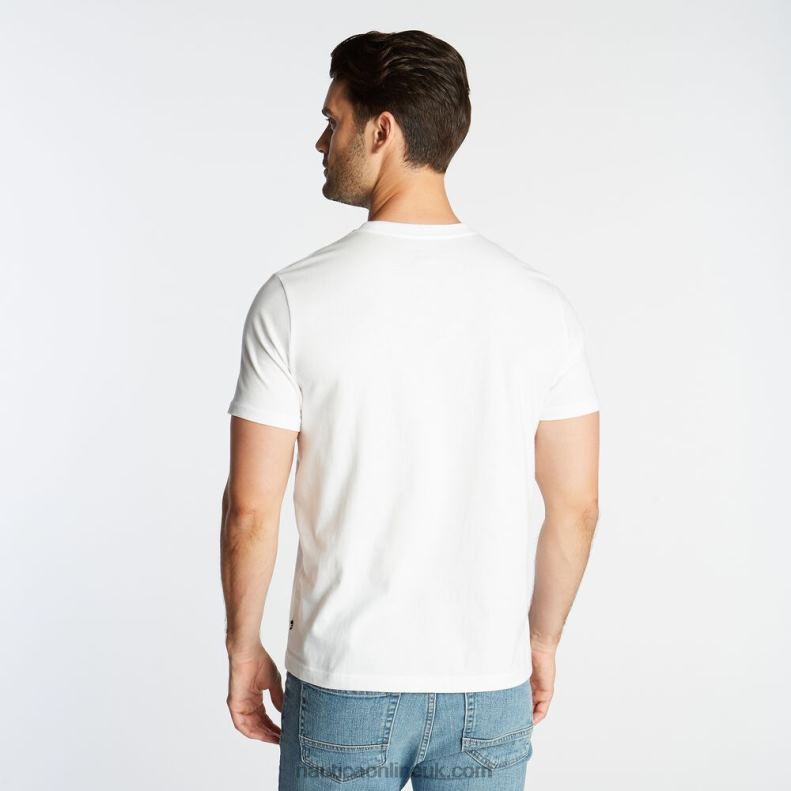 Nautica Big & Tall Sailing Supply Graphic T-Shirt L6J4L642 Bright White Men