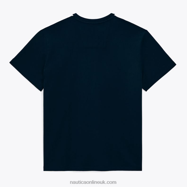 Nautica Big & Tall Striped Crewneck T-Shirt L6J4L461 Navy Men