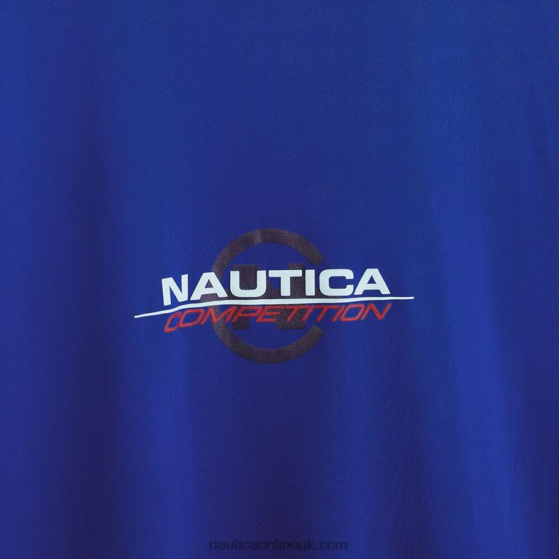 Nautica Big & Tall Sustainably Crafted Competition Logo T-Shirt L6J4L512 Bright Cobalt Men