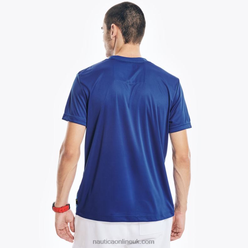 Nautica Big & Tall Sustainably Crafted Competition Logo T-Shirt L6J4L512 Bright Cobalt Men