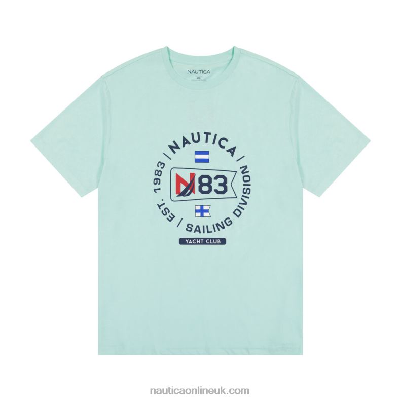 Nautica Big & Tall Sustainably Crafted Graphic T-Shirt L6J4L598 Azure Blue Men