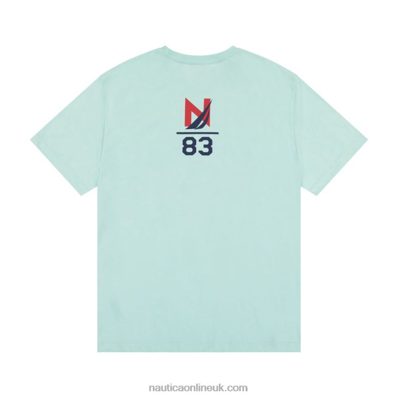 Nautica Big & Tall Sustainably Crafted Graphic T-Shirt L6J4L598 Azure Blue Men