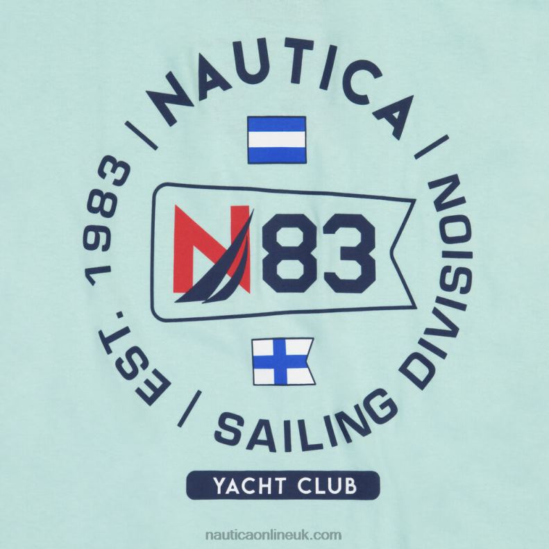 Nautica Big & Tall Sustainably Crafted Graphic T-Shirt L6J4L598 Azure Blue Men