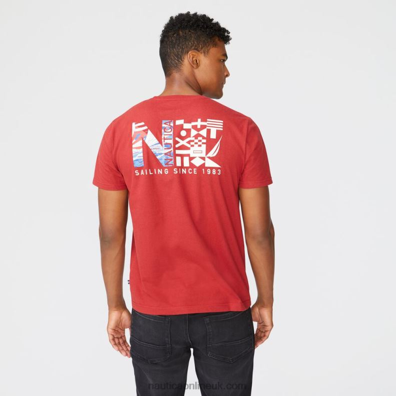 Nautica Big & Tall Sustainably Crafted Graphic T-Shirt L6J4L719 Lotus Men