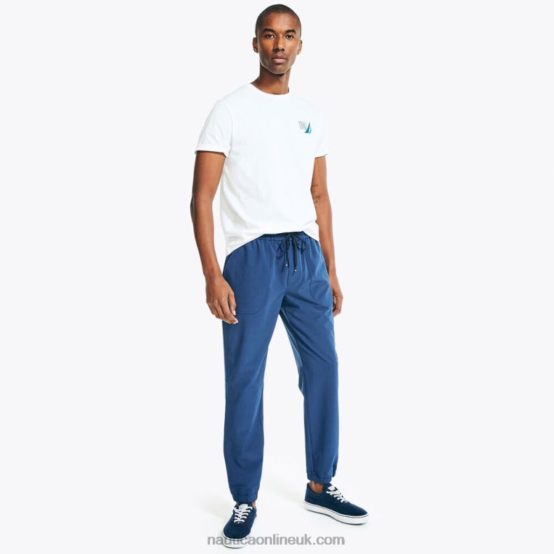 Nautica Big & Tall Sustainably Crafted Ocean Club Graphic T-Shirt L6J4L688 Bright White Men