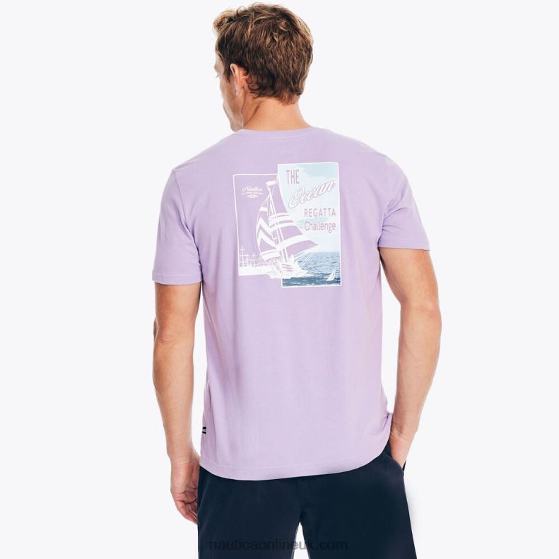 Nautica Big & Tall Sustainably Crafted Ocean Exploration Graphic T-Shirt L6J4L584 Ocean Violet Men