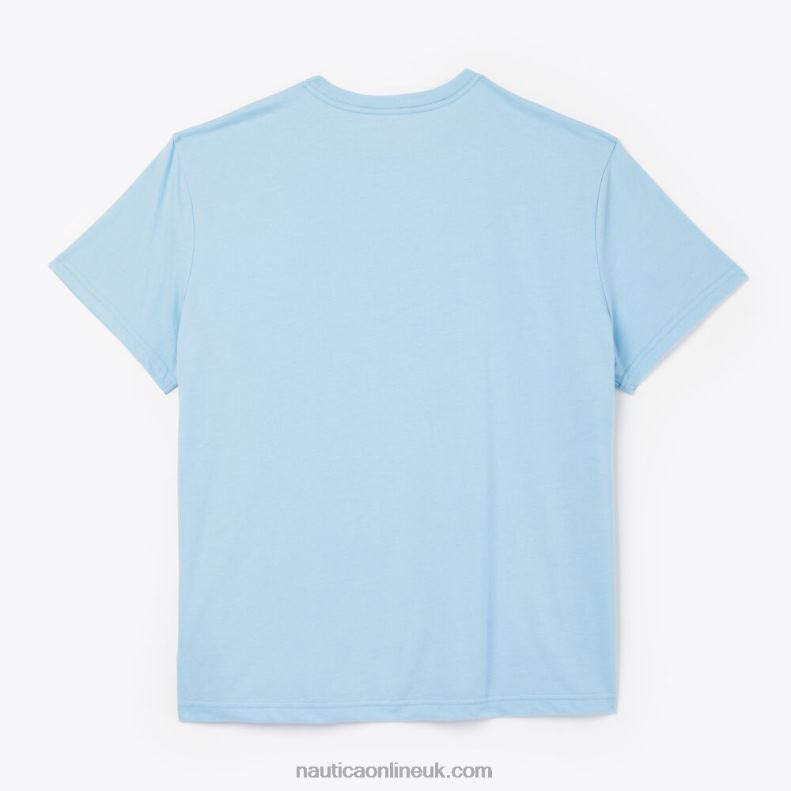 Nautica Big & Tall Sustainably Crafted Ocean Photo Graphic T-Shirt L6J4L600 Cobalt Wave Men