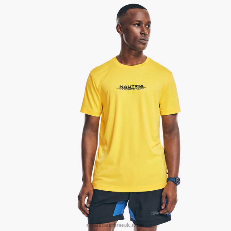 Nautica Competition Sustainably Crafted Logo T-Shirt L6J4L367 Blazing Yellow Men