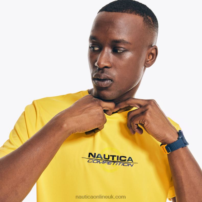 Nautica Competition Sustainably Crafted Logo T-Shirt L6J4L367 Blazing Yellow Men