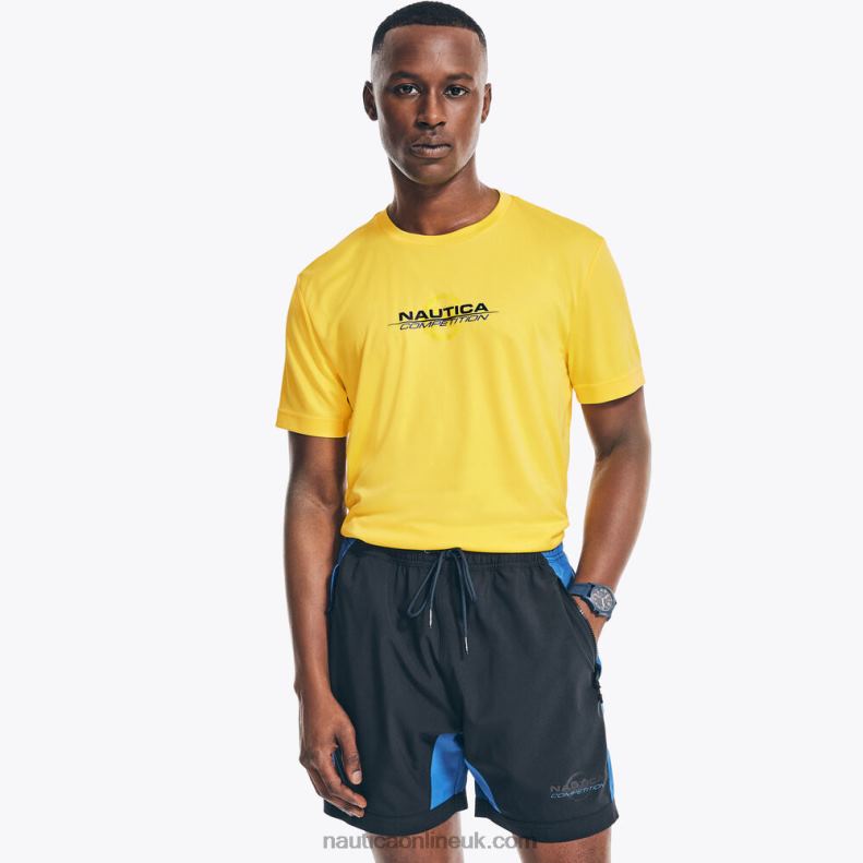 Nautica Competition Sustainably Crafted Logo T-Shirt L6J4L367 Blazing Yellow Men