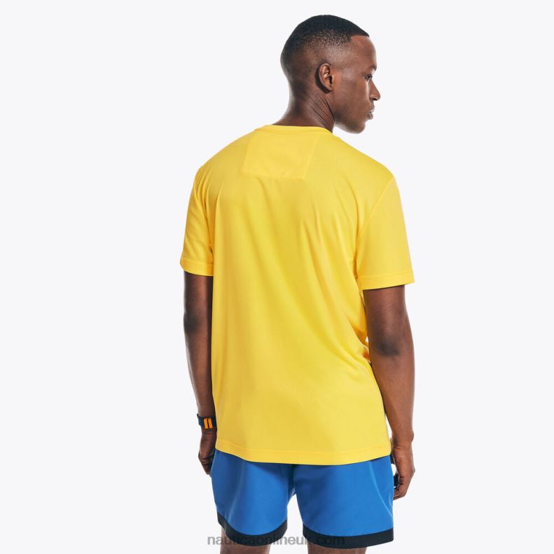 Nautica Competition Sustainably Crafted Logo T-Shirt L6J4L367 Blazing Yellow Men