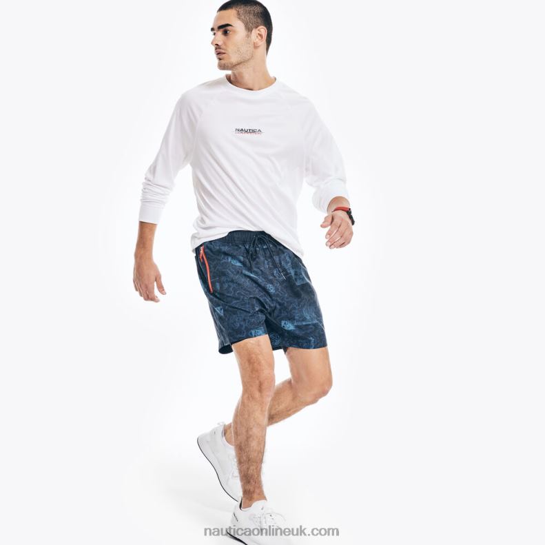 Nautica Competition Sustainably Crafted Long-Sleeve T-Shirt L6J4L437 Bright White Men