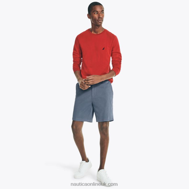 Nautica Crewneck Long-Sleeve T-Shirt L6J4L658 Nautica Red Men