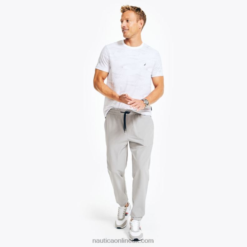 Nautica Navtech Sustainably Crafted Printed T-Shirt L6J4L418 Bright White Men