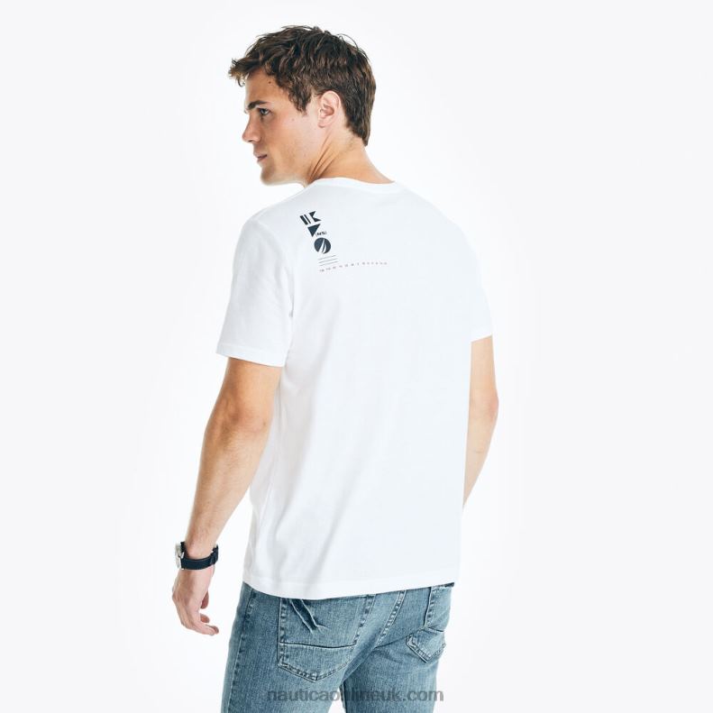Nautica Sustainably Crafted 1983 Graphic T-Shirt L6J4L64 Bright White Men
