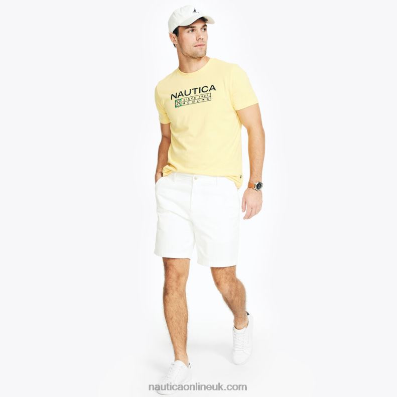 Nautica Sustainably Crafted Logo Graphic T-Shirt L6J4L523 Aspen Gold Men