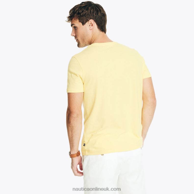 Nautica Sustainably Crafted Logo Graphic T-Shirt L6J4L523 Aspen Gold Men