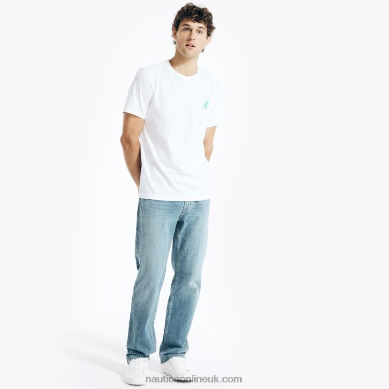 Nautica Sustainably Crafted N83 Graphic T-Shirt L6J4L434 Bright White Men