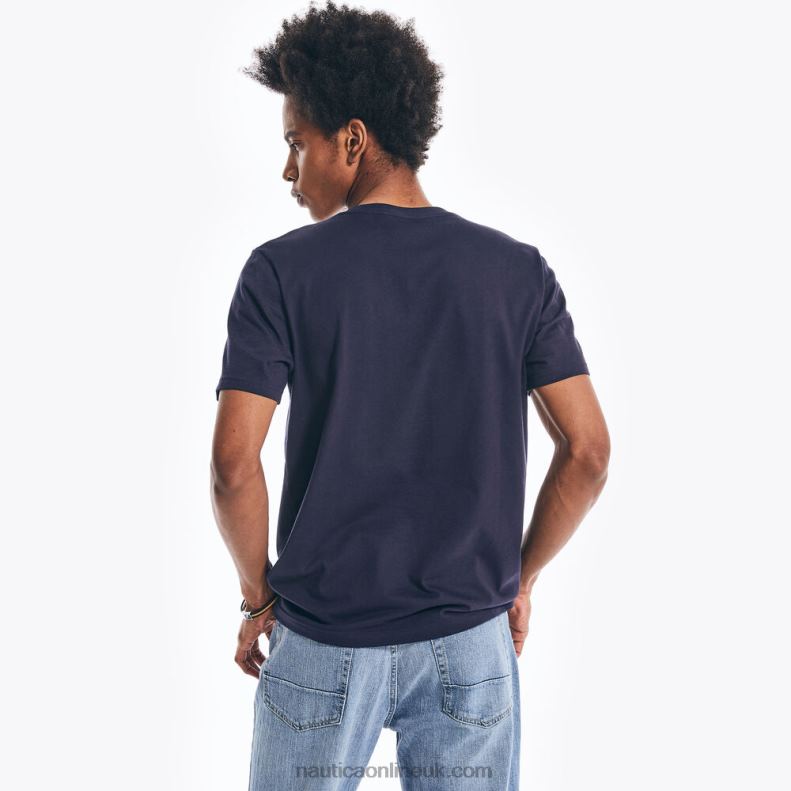Nautica Sustainably Crafted Ocean Challenge Graphic T-Shirt L6J4L465 Navy Men