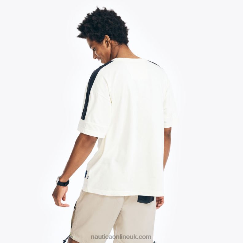 Nautica Sustainably Crafted Pocket T-Shirt L6J4L383 Sail Cream Men