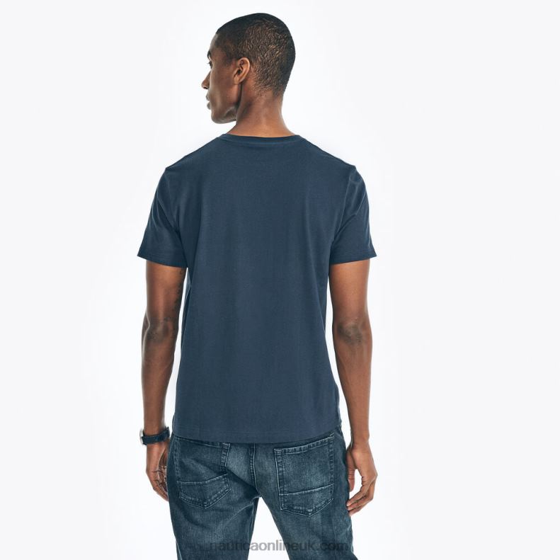 Nautica Sustainably Crafted Sailing Club Graphic T-Shirt L6J4L394 Navy Men