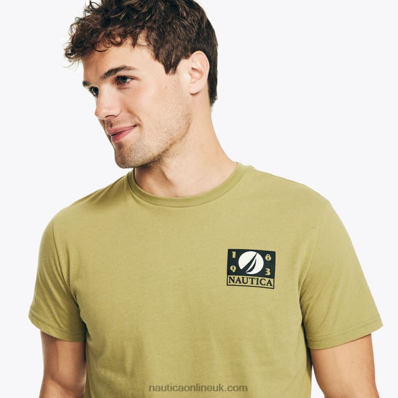 Nautica Sustainably Crafted Sailing Graphic T-Shirt L6J4L202 Oxide Men
