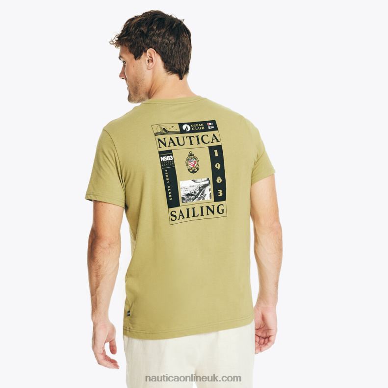 Nautica Sustainably Crafted Sailing Graphic T-Shirt L6J4L202 Oxide Men