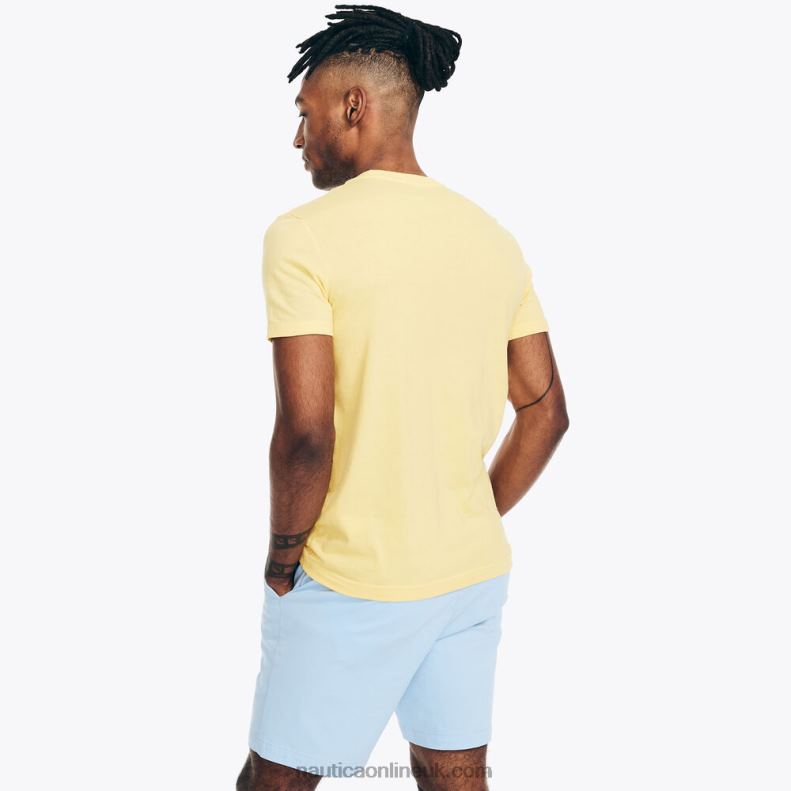 Nautica Sustainably Crafted Sailing Graphic T-Shirt L6J4L490 Aspen Gold Men