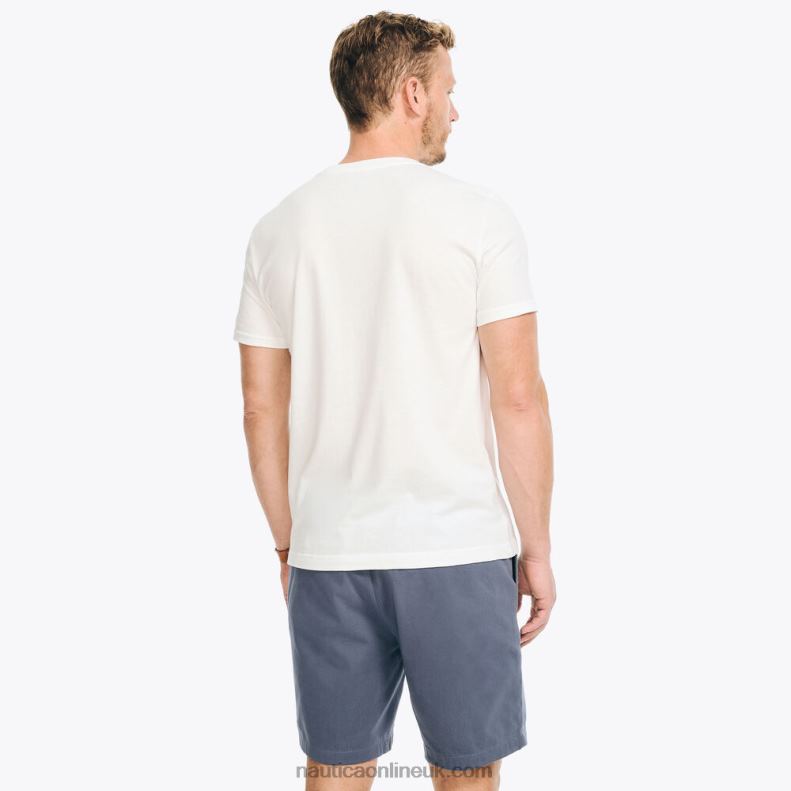 Nautica Sustainably Crafted Sailing Team Graphic T-Shirt L6J4L314 Bright White Men