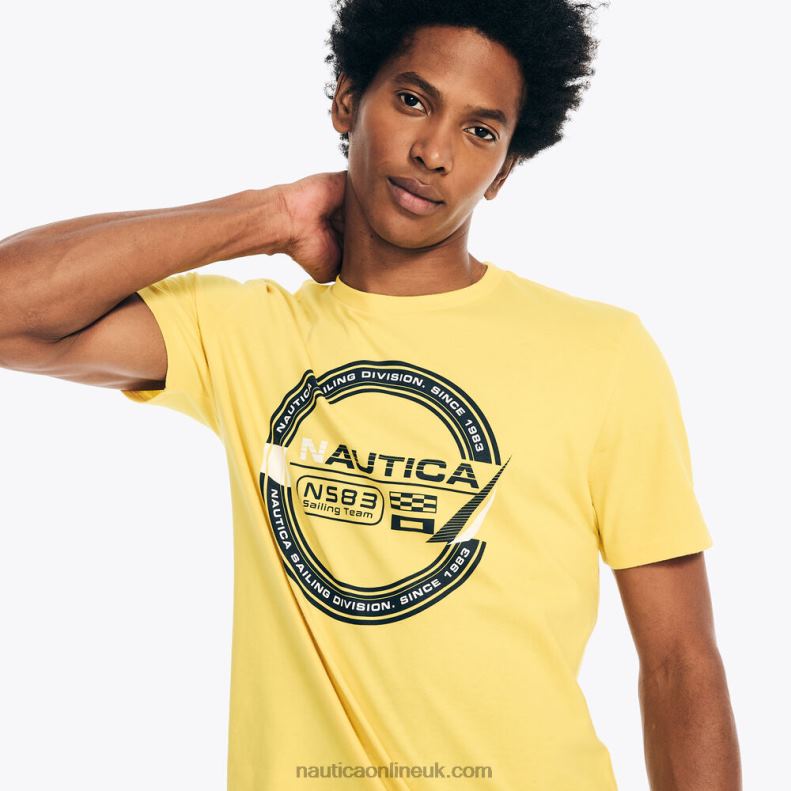 Nautica Sustainably Crafted Sailing Team Graphic T-Shirt L6J4L360 Marigold Men