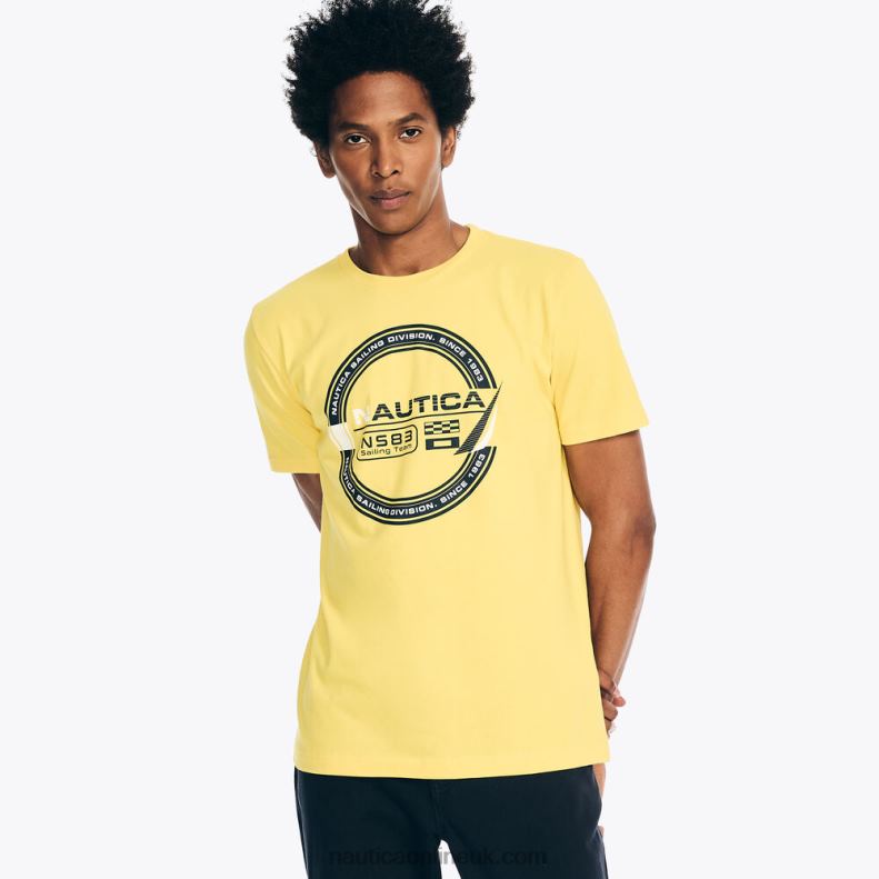 Nautica Sustainably Crafted Sailing Team Graphic T-Shirt L6J4L360 Marigold Men