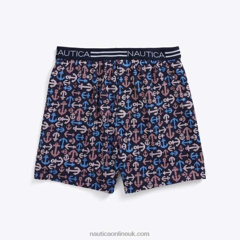 Nautica Anchor Print Boxer L6J4L652 True Navy Men