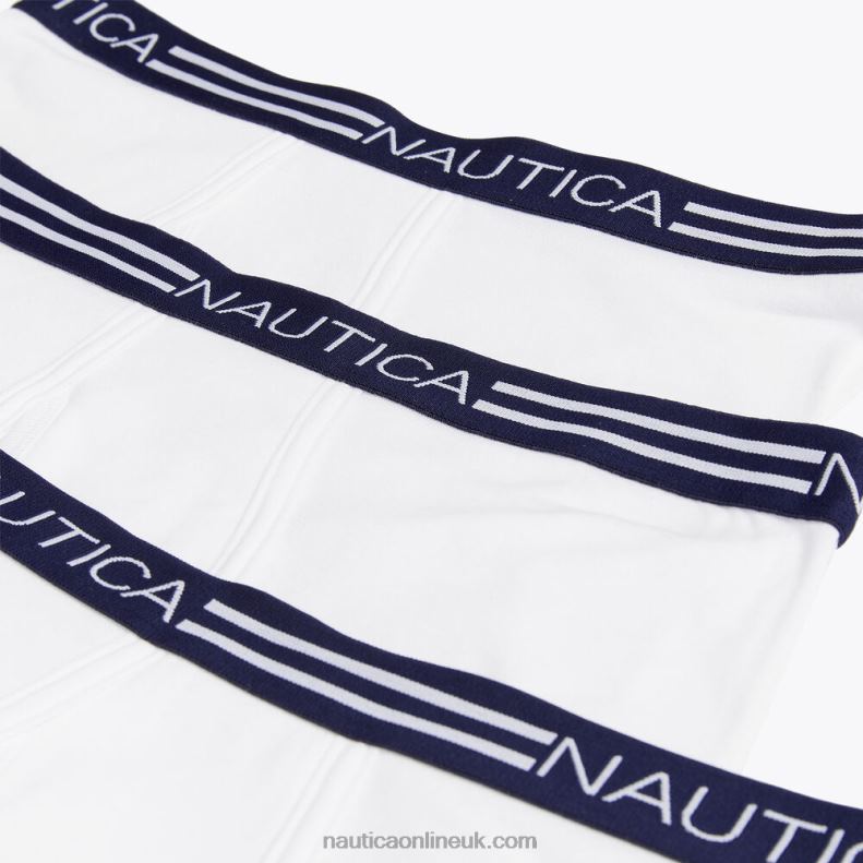 Nautica Classic Boxer Briefs 3-Pack L6J4L458 Bright White Men