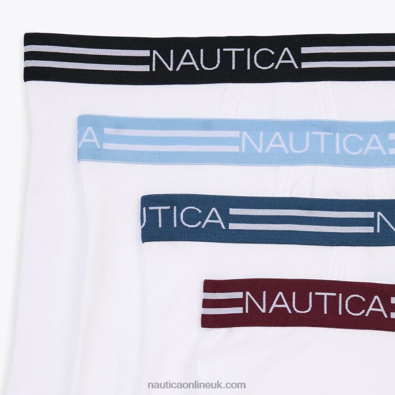 Nautica Cotton Boxer Briefs 4-Pack L6J4L686 Abalone Heather Men