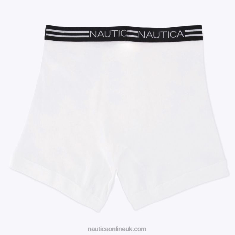 Nautica Cotton Boxer Briefs 4-Pack L6J4L686 Abalone Heather Men
