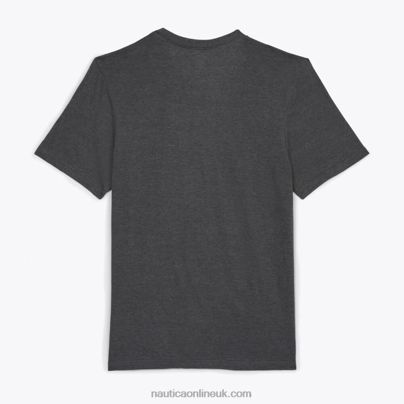 Nautica Heathered Crewneck T-Shirts 3-Pack L6J4L731 Runway Grey Men