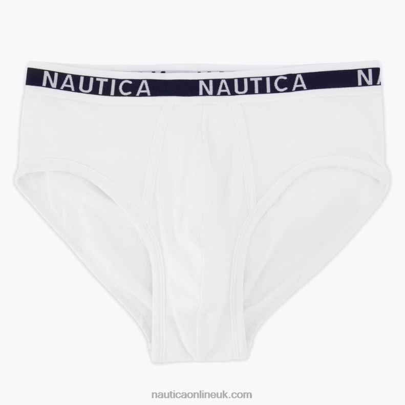 Nautica Stretch Cotton Briefs 3-Pack L6J4L606 Charcoal T Men
